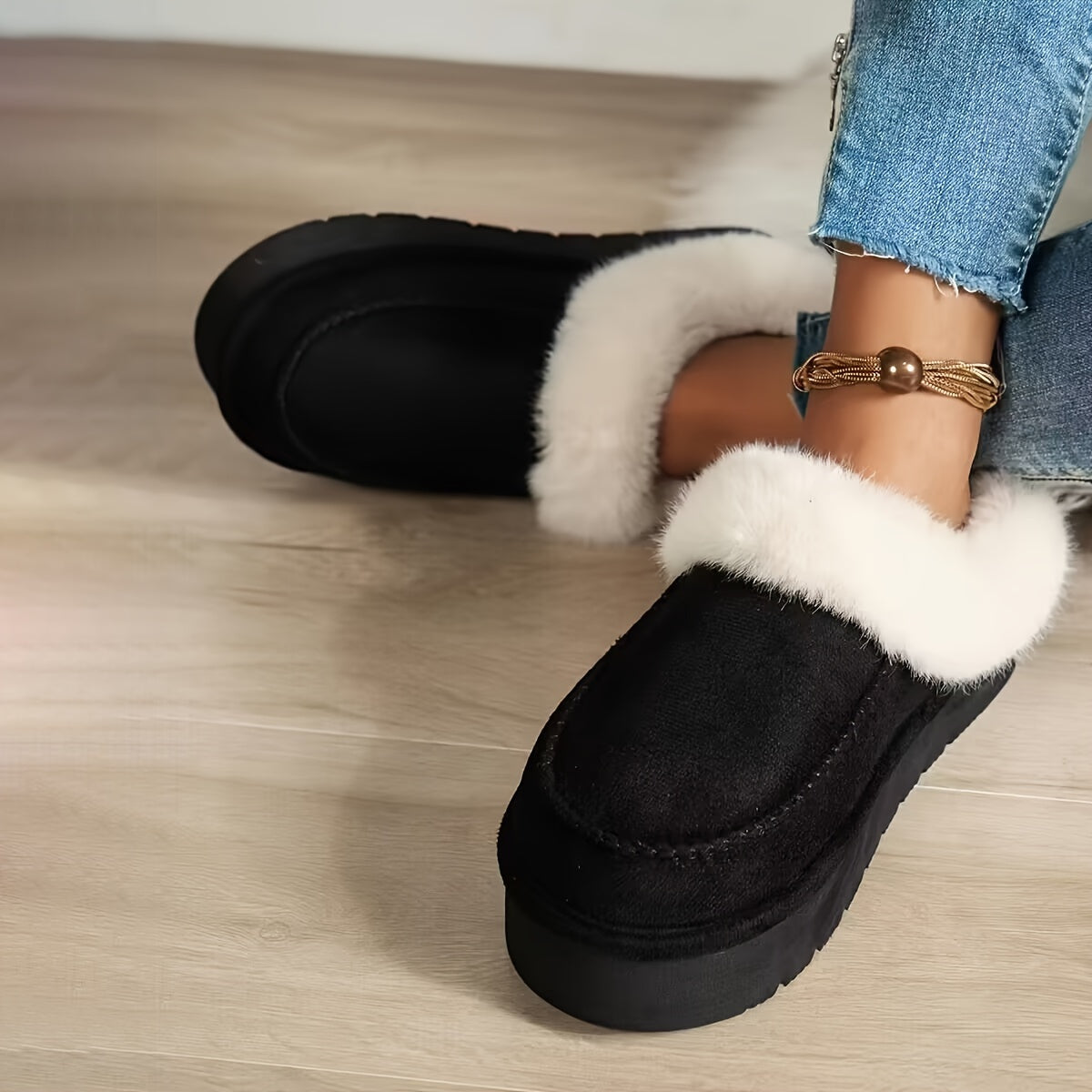 Soraya - Buty Zimowe Damskie | Miękkie Ocieplenie i Podwyższona Podeszwa