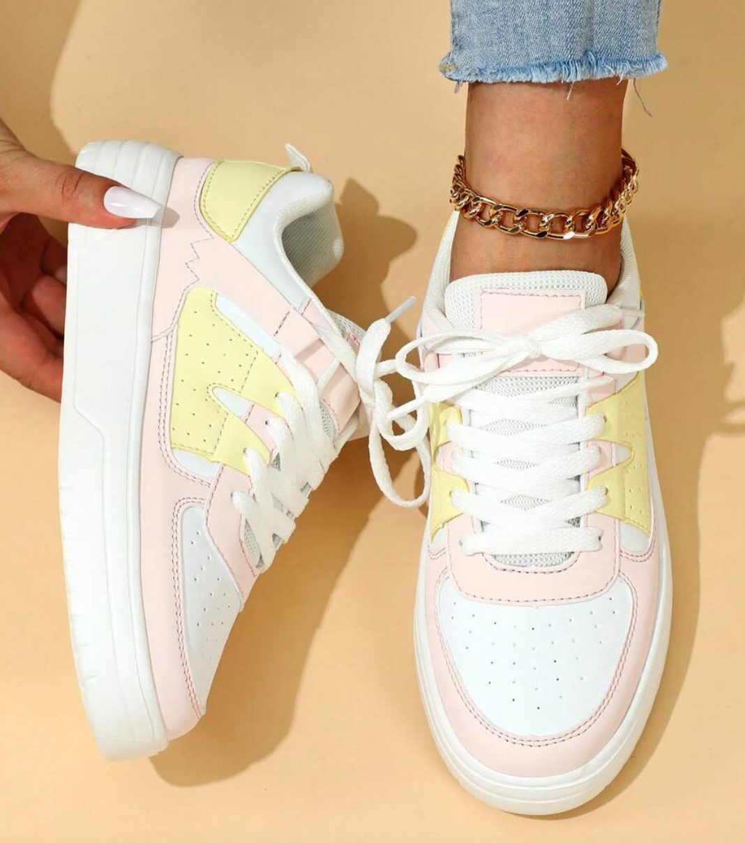 Eva - Sneakersy Damskie | Pastelowy Design i Nowoczesny Styl
