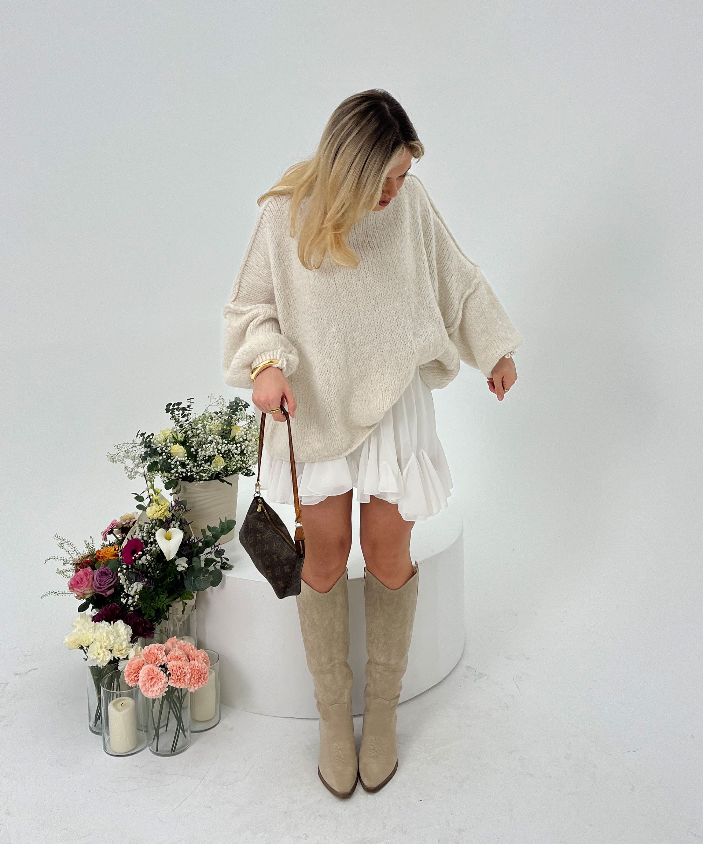 Lira – Sweter oversize damski | Luźny pulower