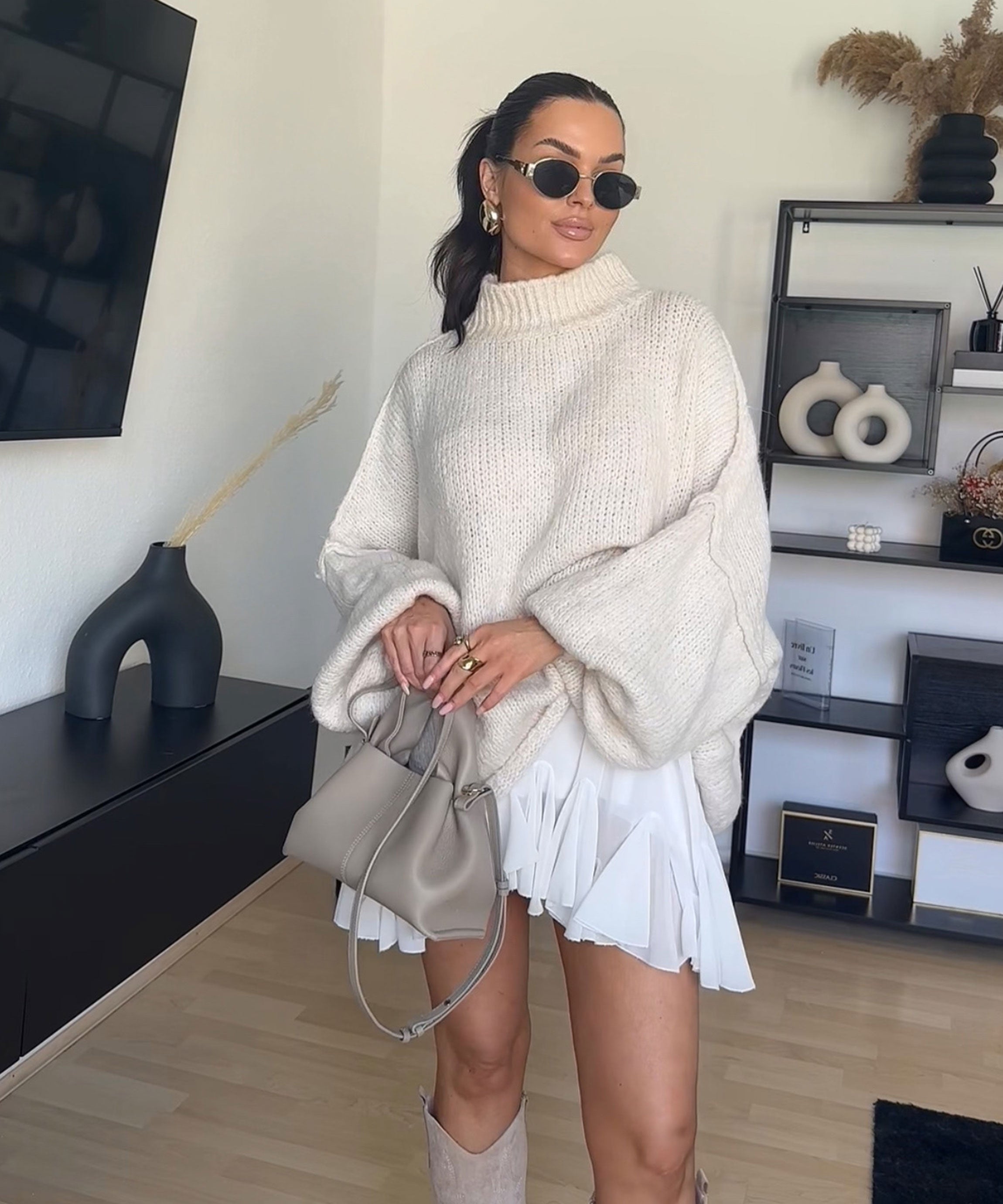 Lira – Sweter oversize damski | Luźny pulower