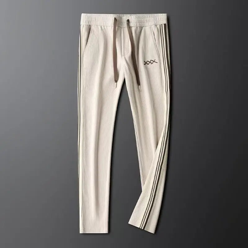 Dres Męski Sztruksowy | Komplet Streetwear z Lampasami