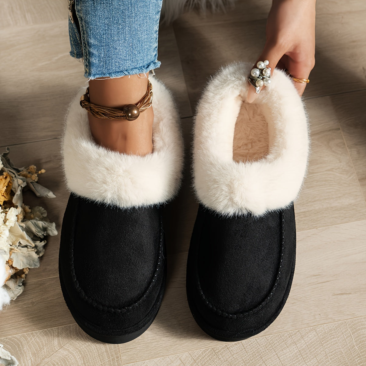 Soraya - Buty Zimowe Damskie | Miękkie Ocieplenie i Podwyższona Podeszwa