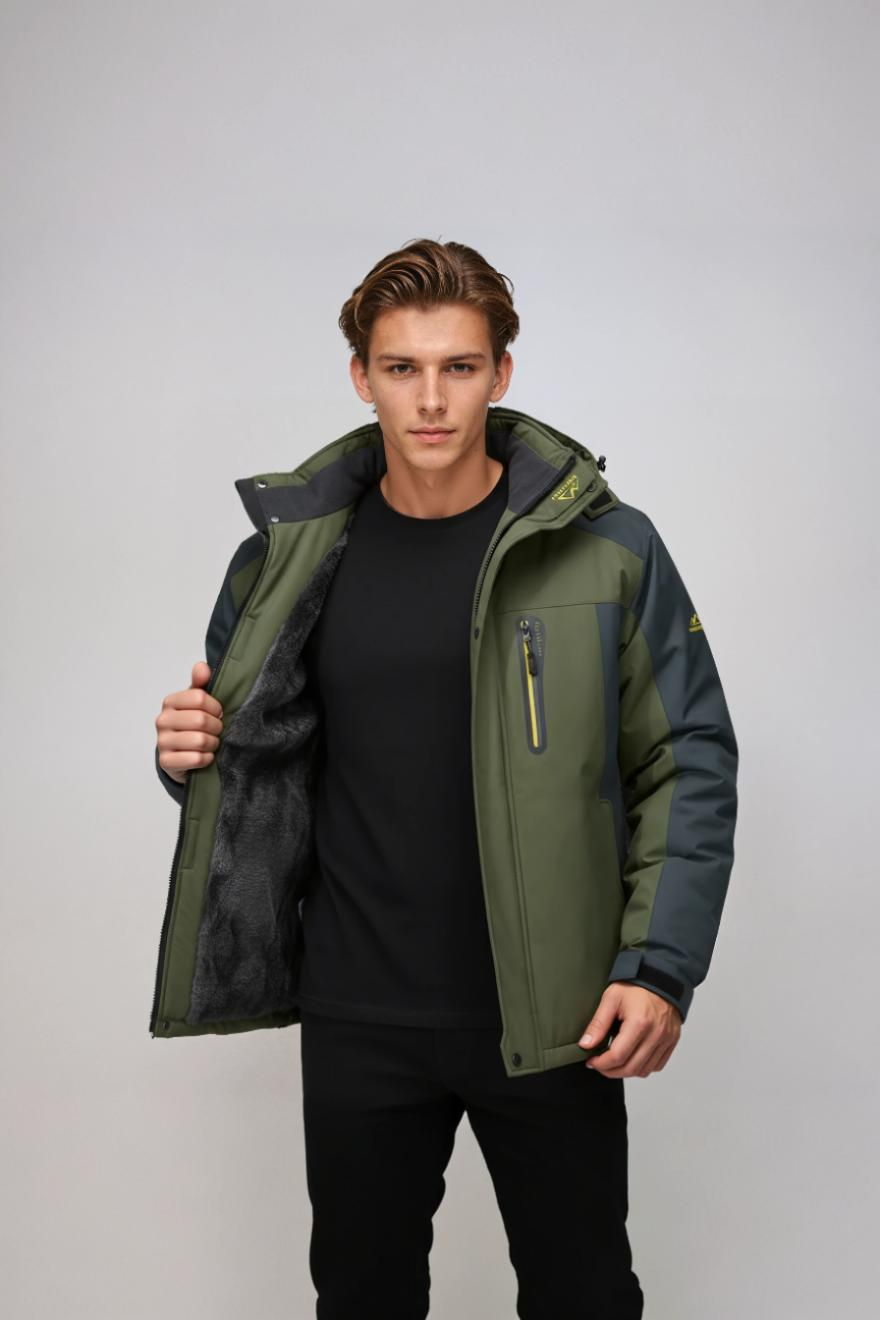 Montaro Kurtka zimowa męska | Wodoodporna z polarową podszewką