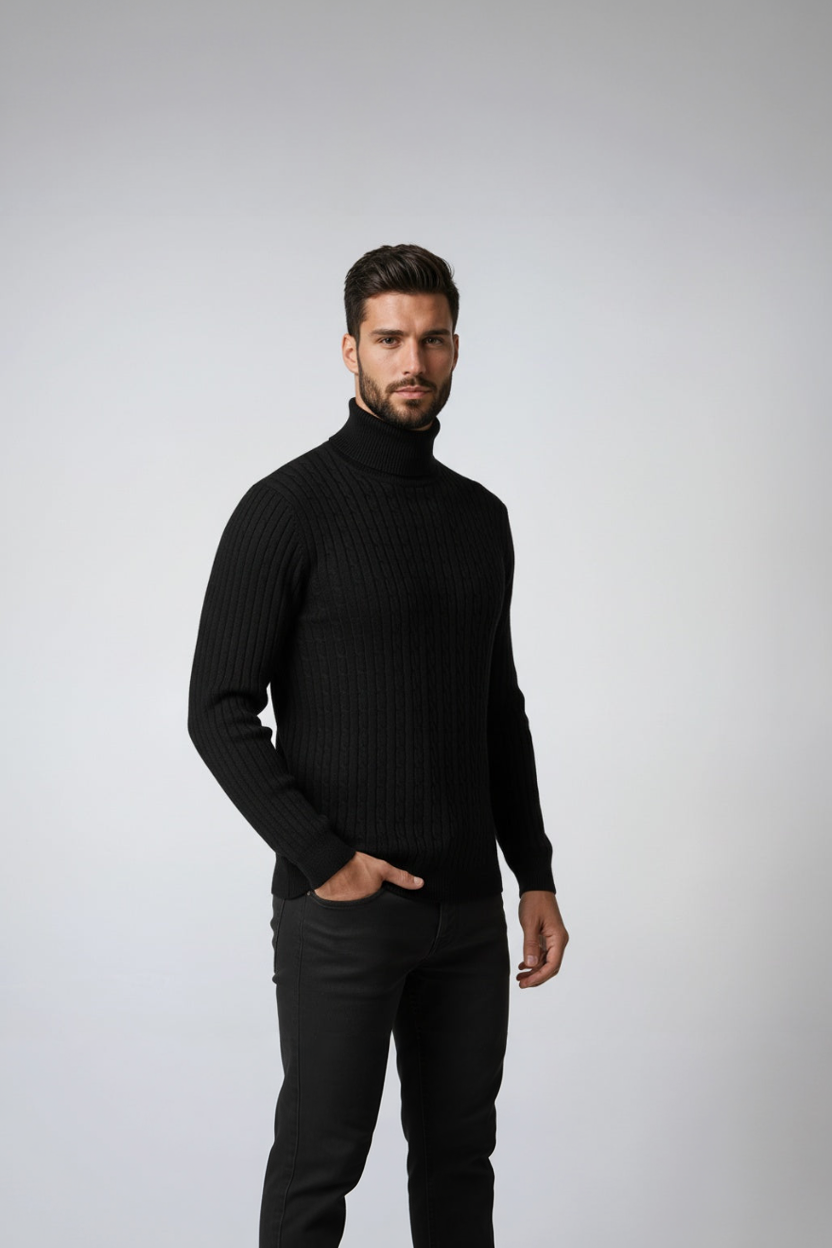 Rovik - Sweter Męski z Golfem