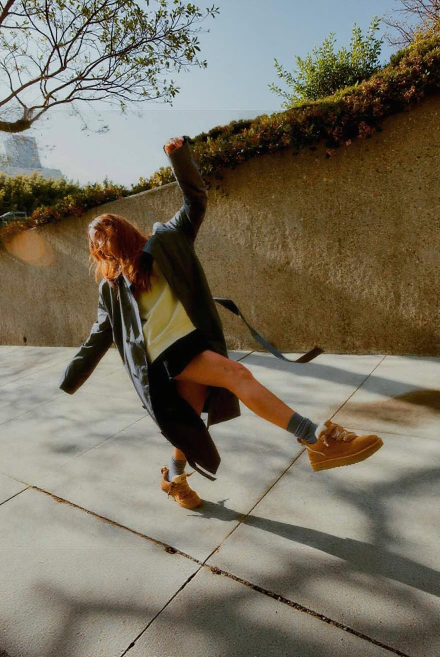 Arlena - Buty Damskie | Ocieplane Sneakers z Grubą Podeszwą