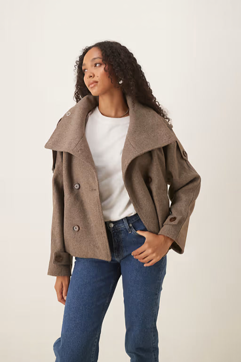 Ciepła Kurtka Damska | Wysoki Kołnierz i Funkcjonalne Detale