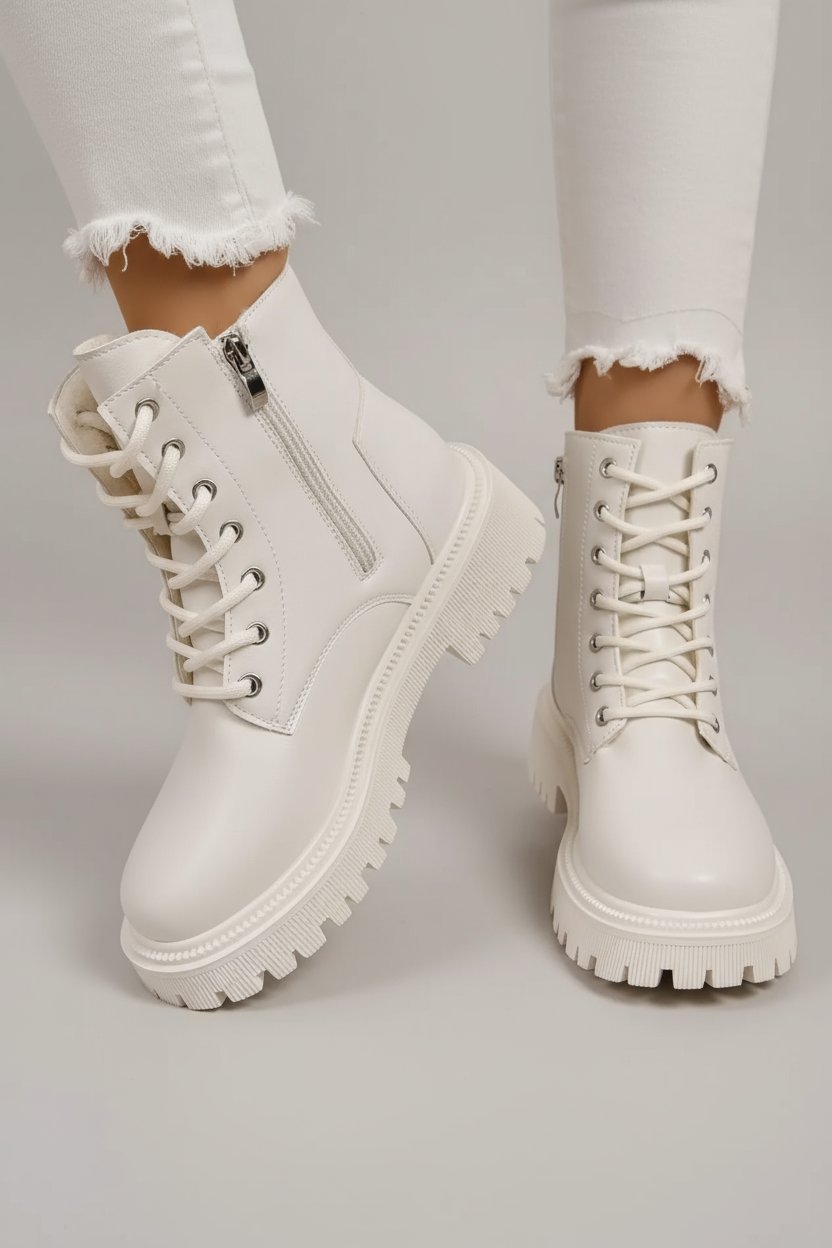 Elowen - Damskie Botki Zimowe | Ocieplane i Antypoślizgowa Podeszwa