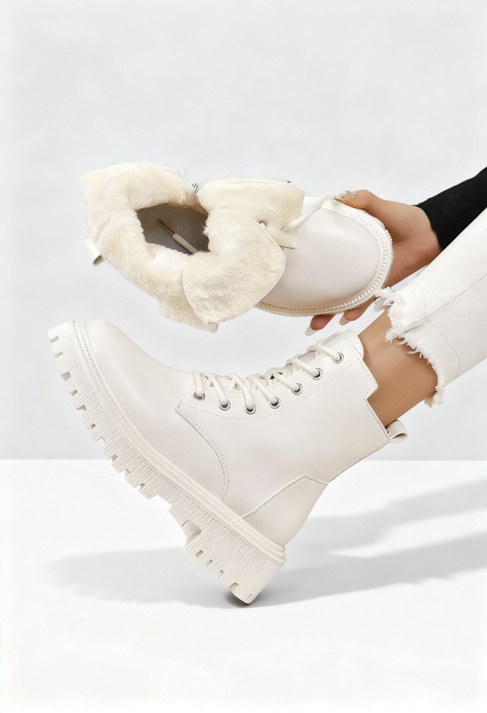 Elowen - Damskie Botki Zimowe | Ocieplane i Antypoślizgowa Podeszwa