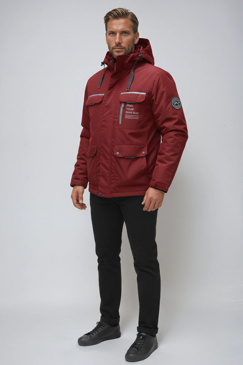 Kurtka Męska Outdoor | Ochrona przed Wiatrem i Deszczem