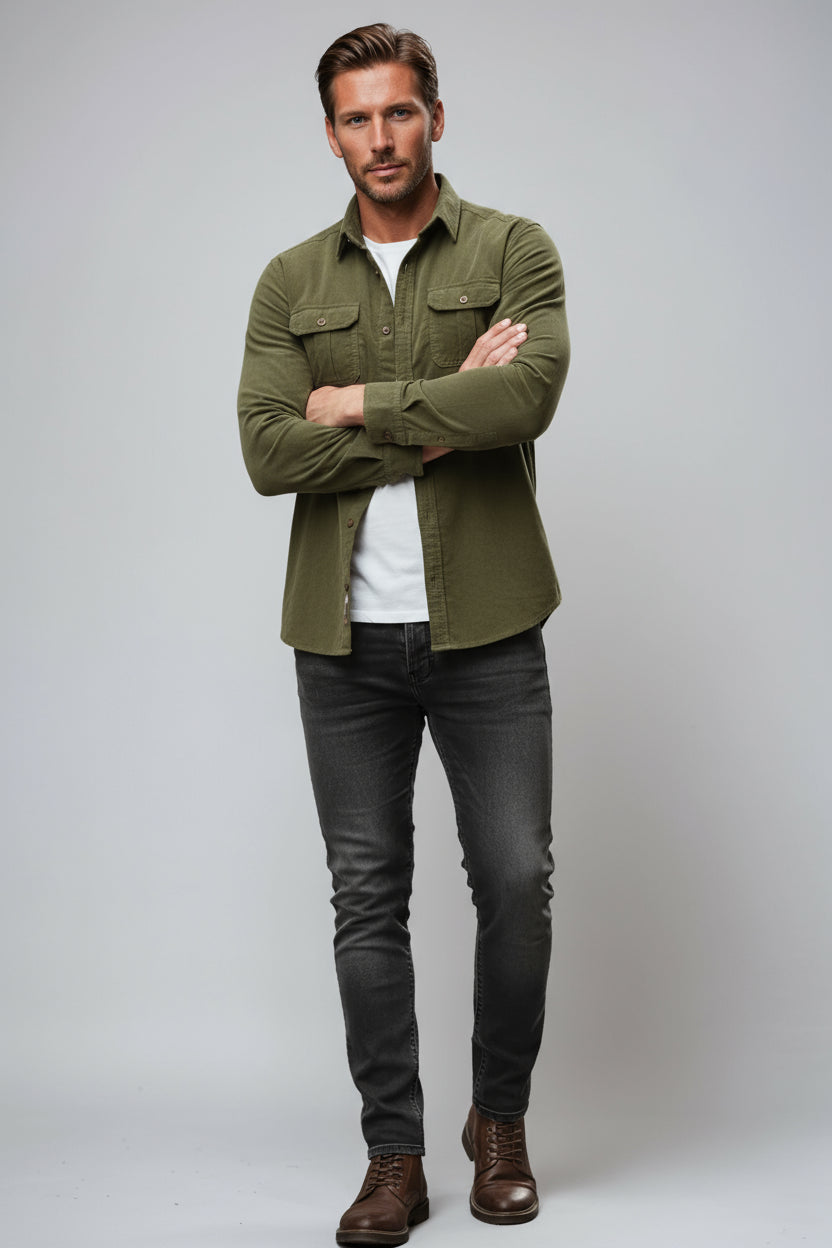 Felix - Koszula Męska | Casualowy Styl z Kieszeniami