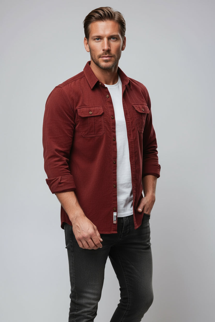 Felix - Koszula Męska | Casualowy Styl z Kieszeniami