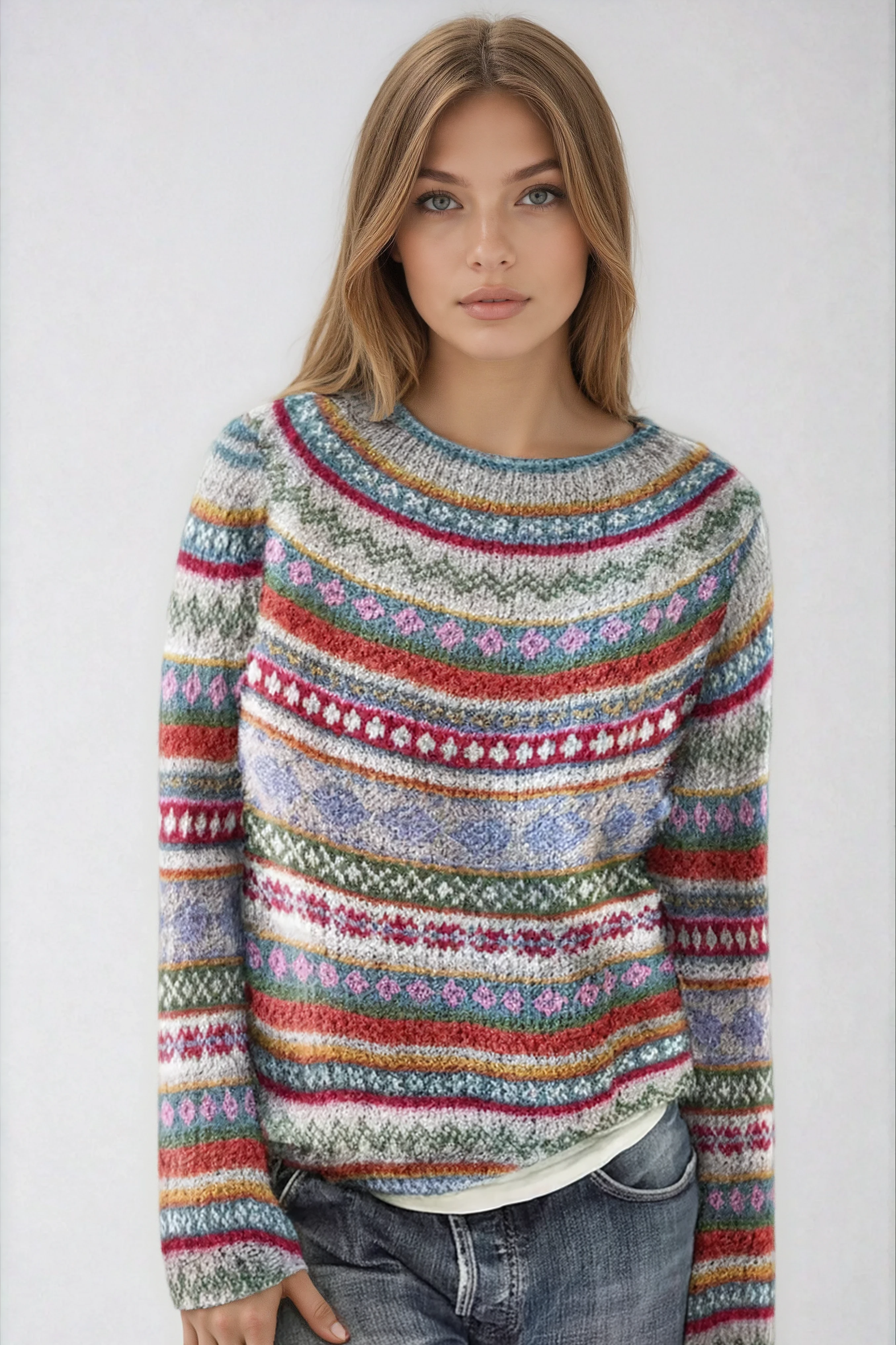 Selene - Damski Sweter Zimowy | Miękka Dzianina i Swobodny Krój