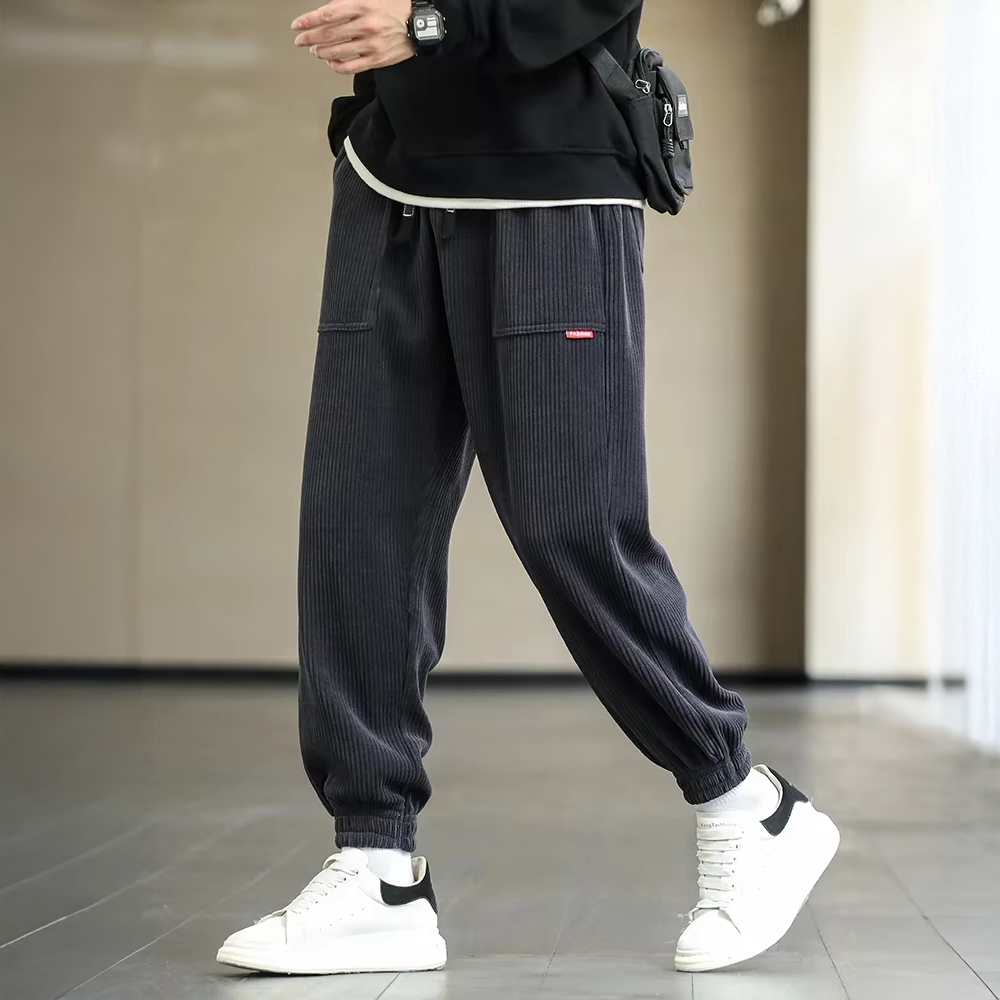 Sztruksowe Spodnie Męskie | Stylowe Jogger Pants Streetwear