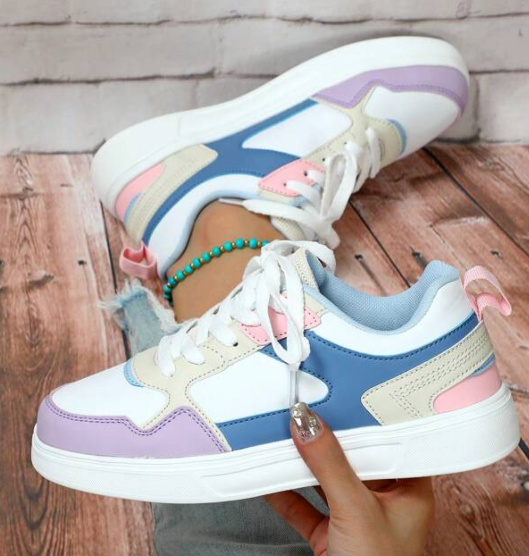Eva - Sneakersy Damskie | Pastelowy Design i Nowoczesny Styl