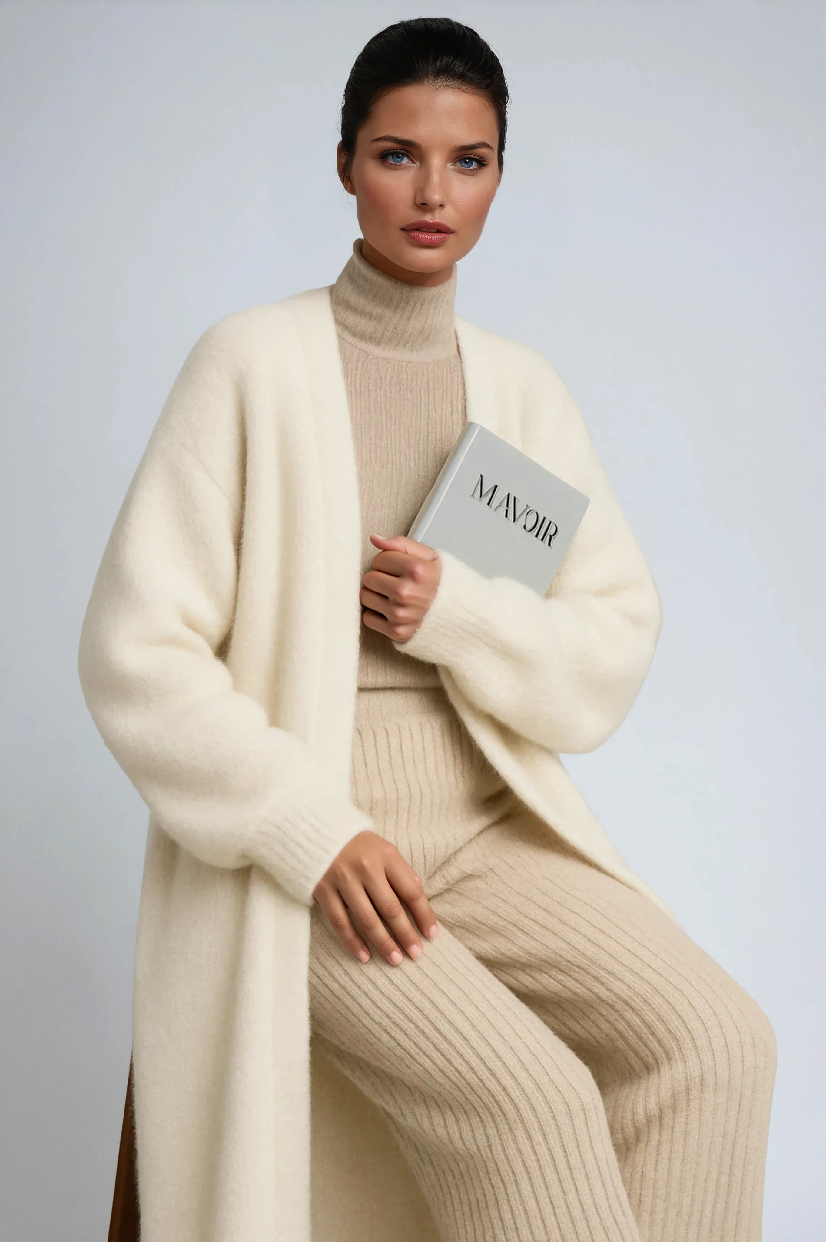 Długi Kardigan Damski | Miękka Konstrukcja i Nowoczesna Forma