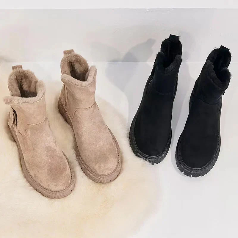 Frosty Kozaki damskie | Zimowe buty z ciepłą podszewką