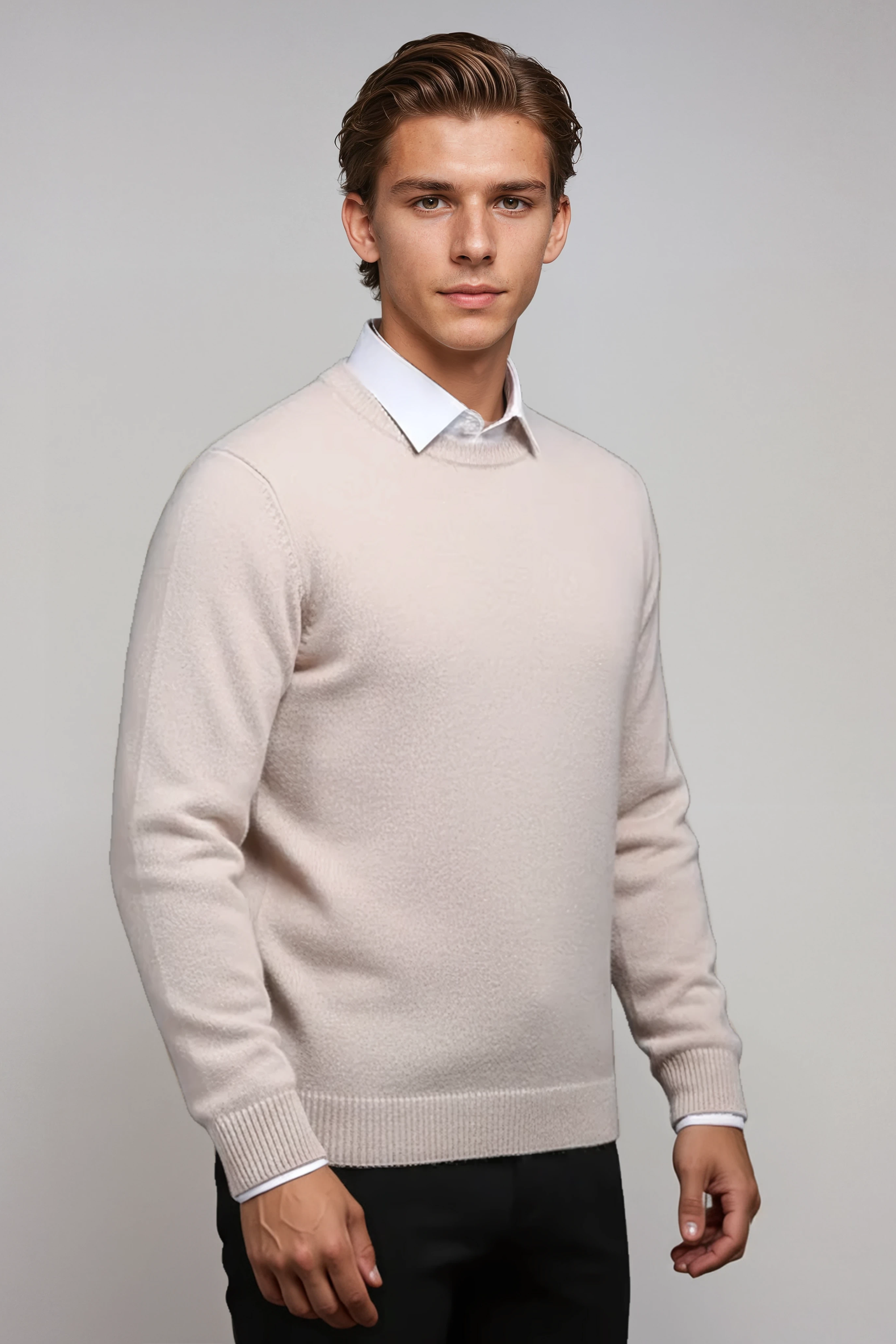 Noah | Męski Sweter z Okrągłym Dekoltem