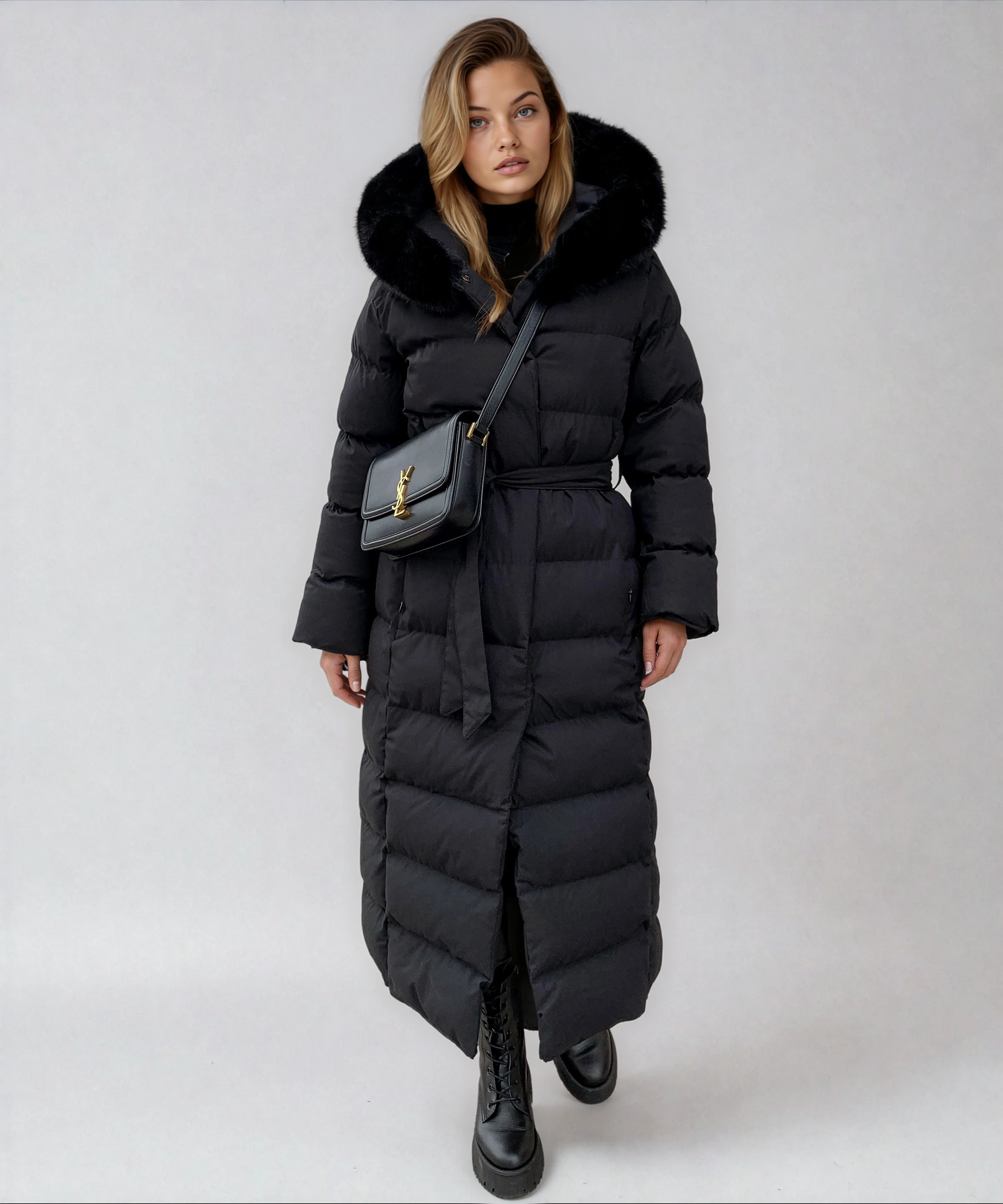 Płaszcz Puchowy Damski | Długa Forma i Komfortowe Ocieplenie