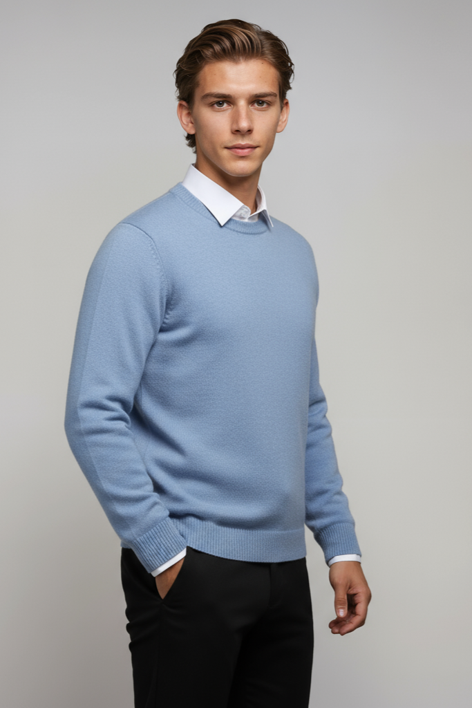 Noah | Męski Sweter z Okrągłym Dekoltem