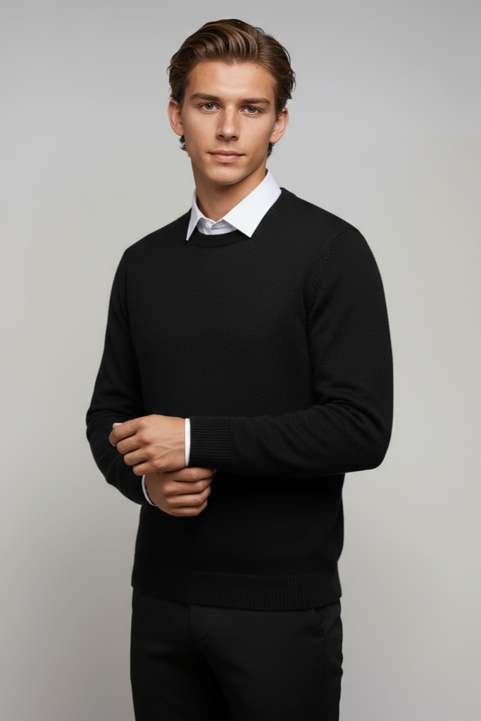 Noah | Męski Sweter z Okrągłym Dekoltem