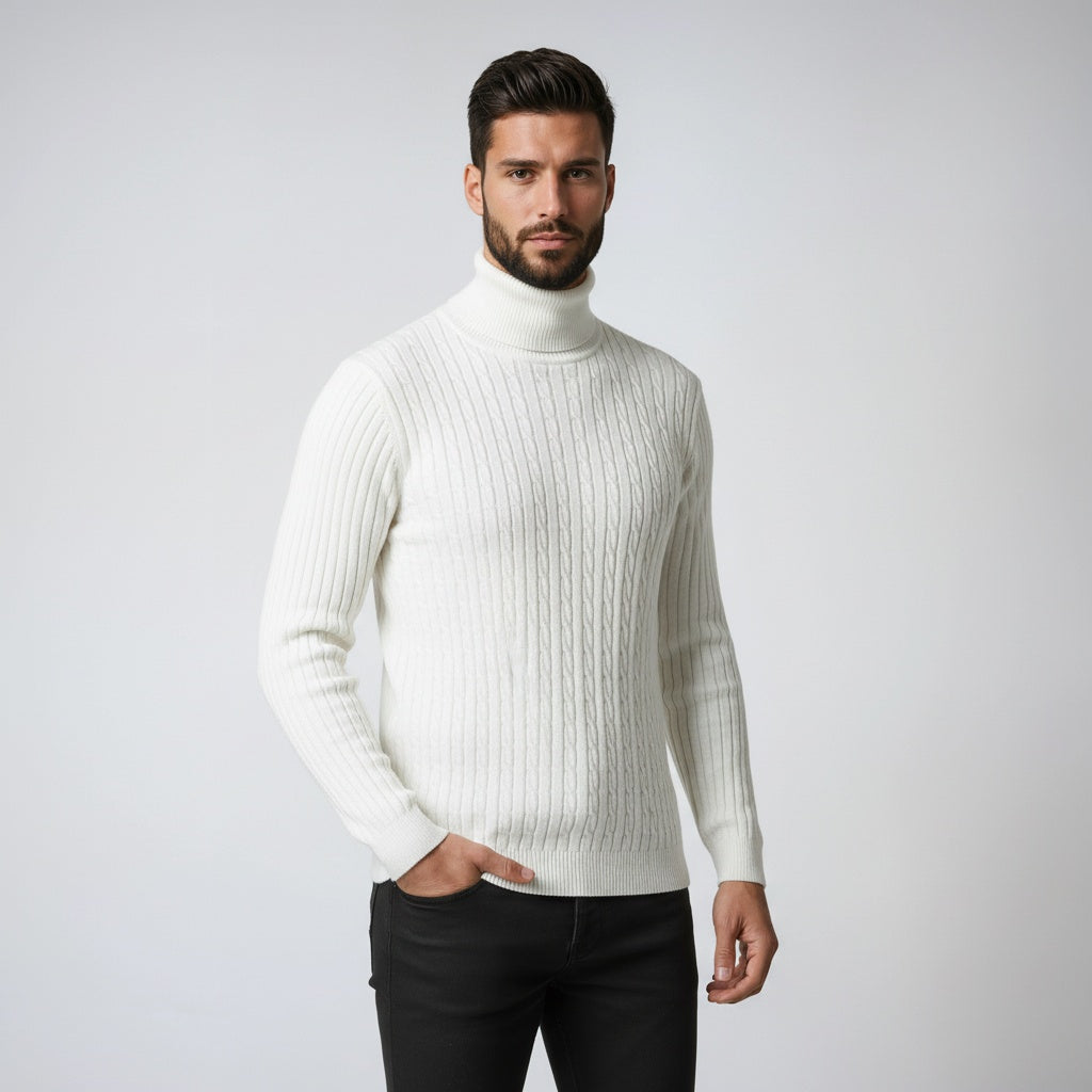 Rovik - Sweter Męski z Golfem