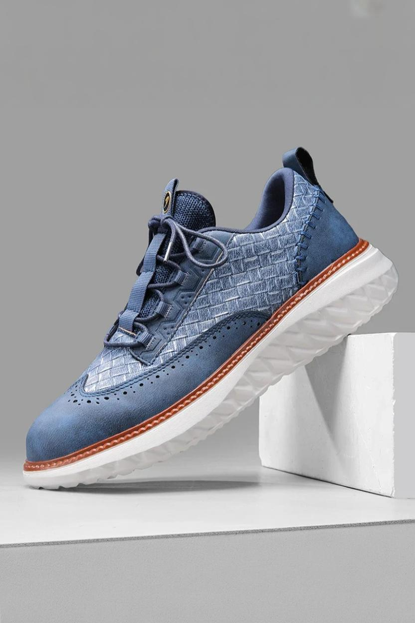 Buty Męskie | Amortyzowana Podeszwa i Pleciona Cholewka