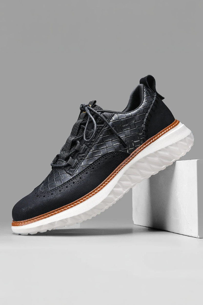 Buty Męskie | Amortyzowana Podeszwa i Pleciona Cholewka