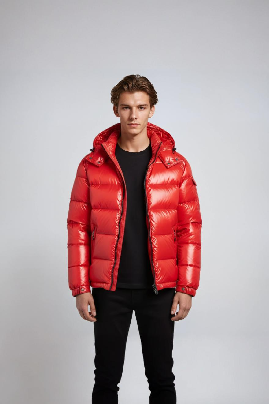 Ruven Kurtka zimowa męska | Pikowana z kapturem