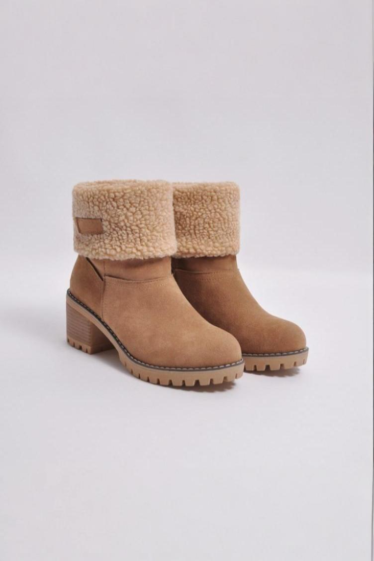 Damskie Botki Zimowe | Solidna Podeszwa i Komfortowa Konstrukcja