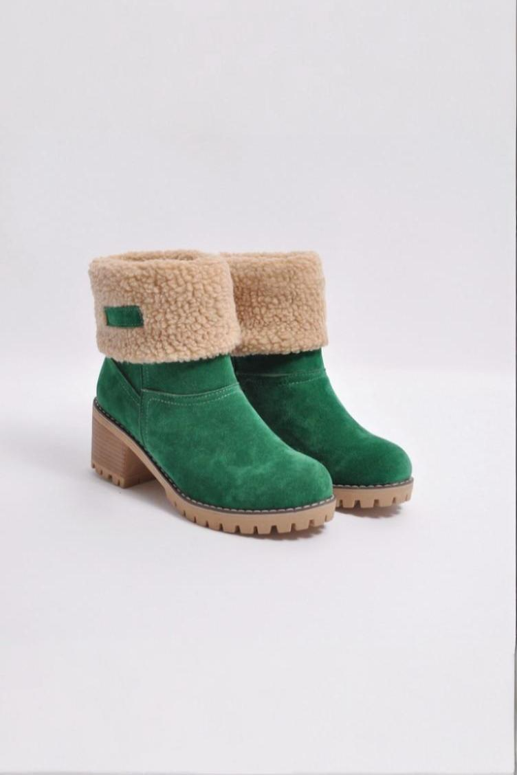 Damskie Botki Zimowe | Solidna Podeszwa i Komfortowa Konstrukcja