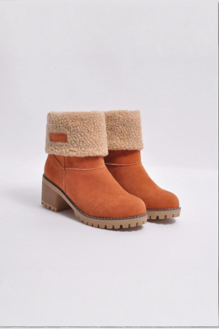 Damskie Botki Zimowe | Solidna Podeszwa i Komfortowa Konstrukcja