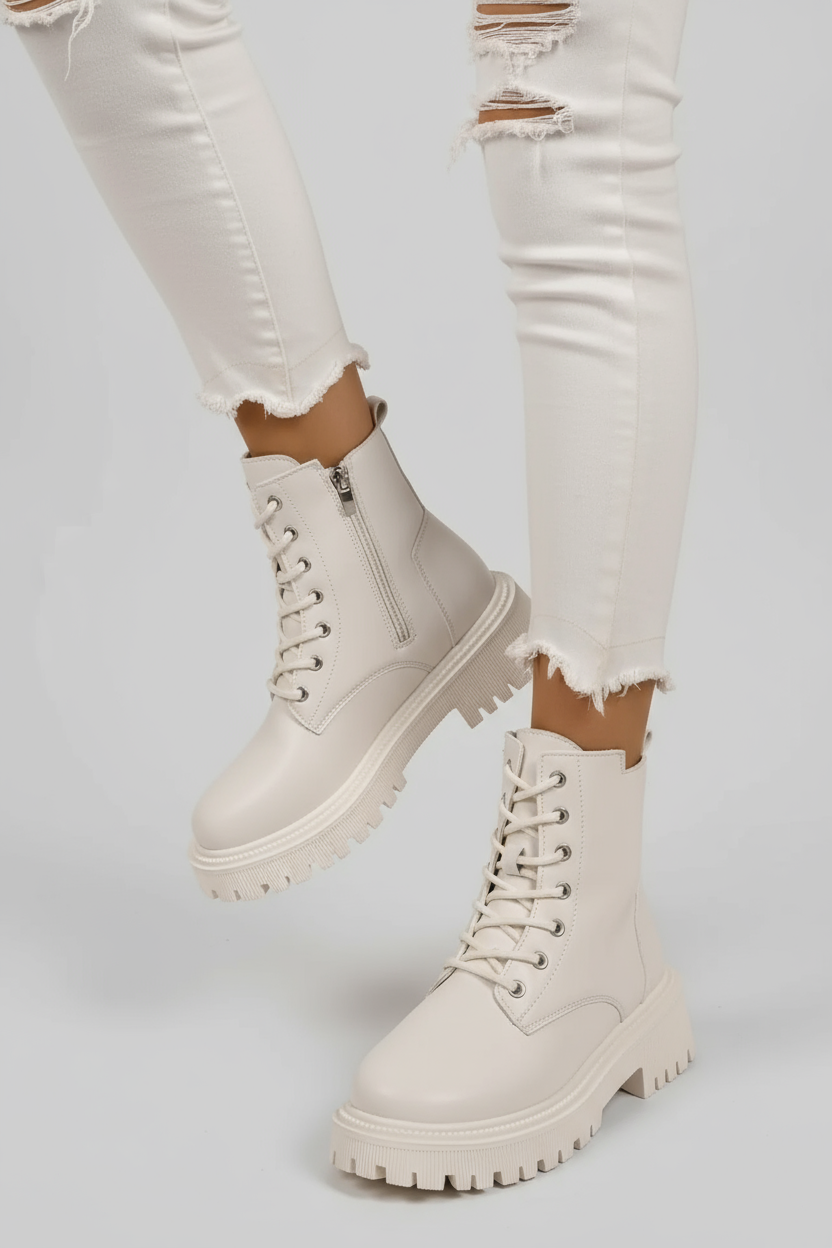 Elowen - Damskie Botki Zimowe | Ocieplane i Antypoślizgowa Podeszwa