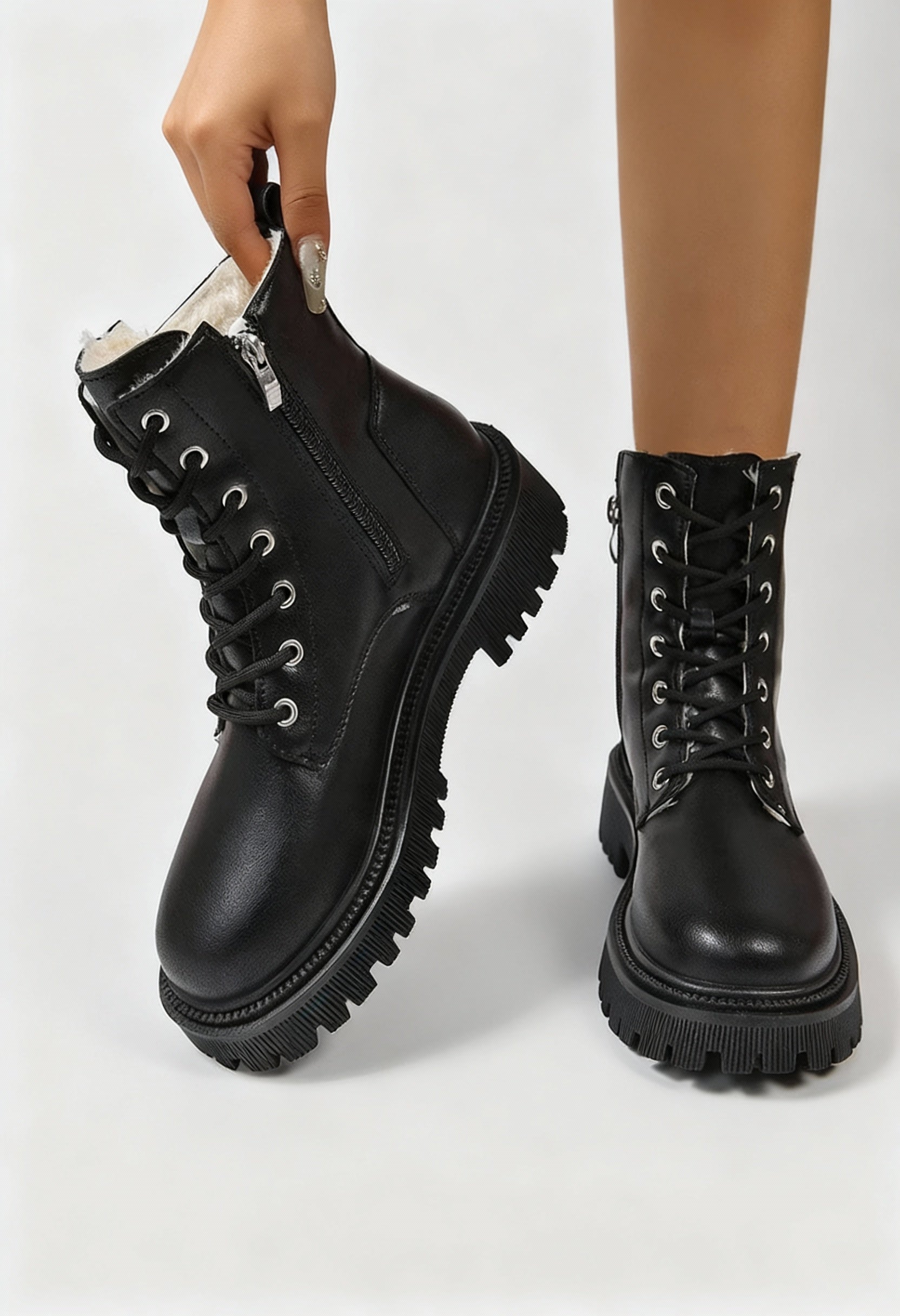 Elowen - Damskie Botki Zimowe | Ocieplane i Antypoślizgowa Podeszwa