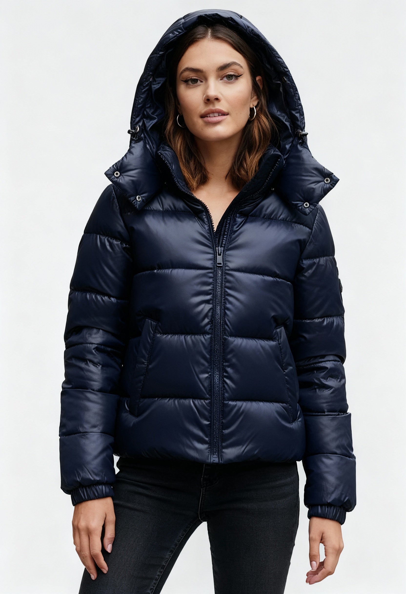 Celise - Kurtka Zimowa Damska | Pikowana z Kapturem