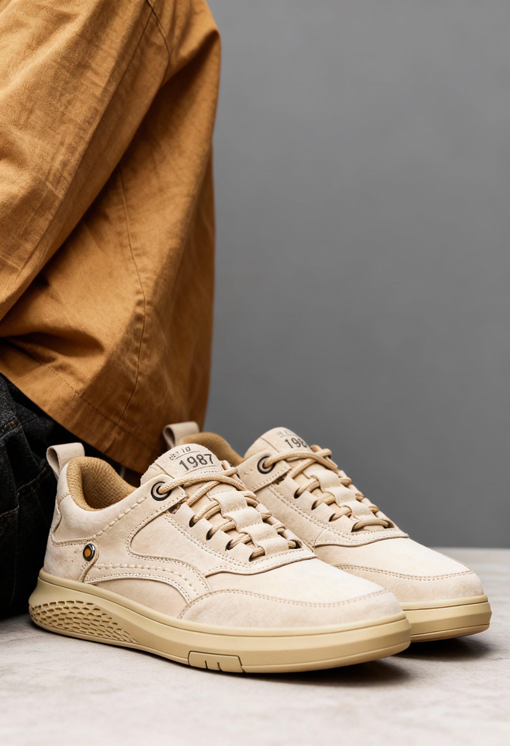 Klasyczny Buty Męskie | Casualowe Obuwie z Trwałą Podeszwą