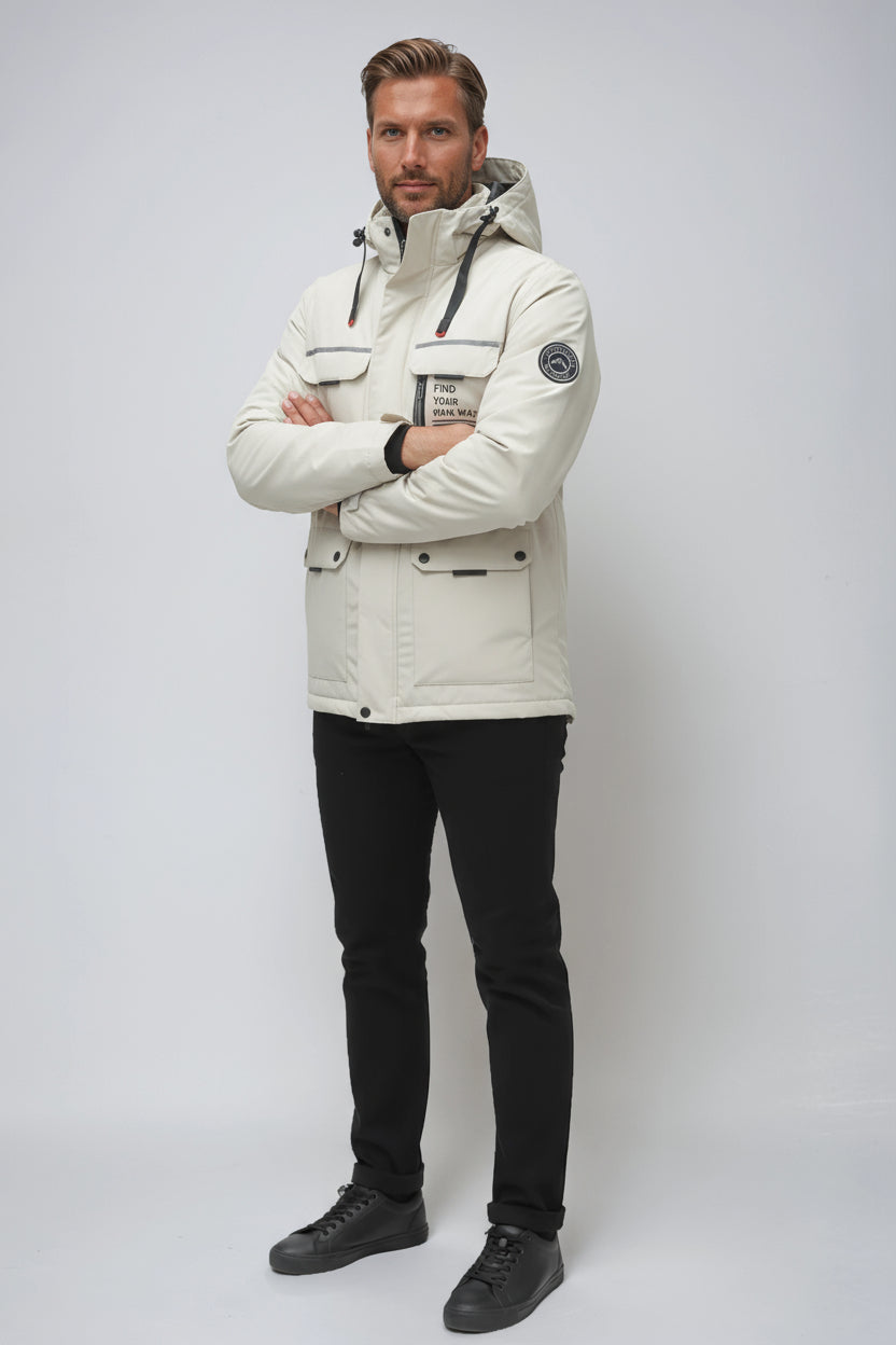 Kurtka Męska Outdoor | Ochrona przed Wiatrem i Deszczem