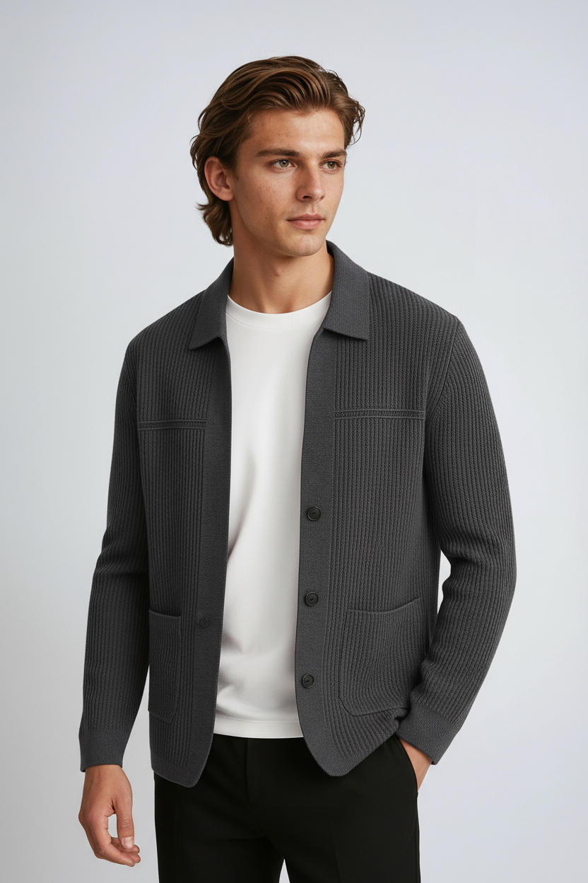 Dimitri - Kardigan Męski | Dzianinowy z Kieszeniami