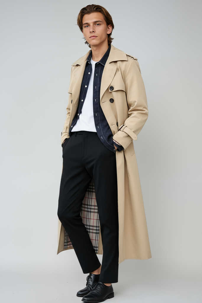 Valerio Płaszcz męski | Dwurzędowy trench